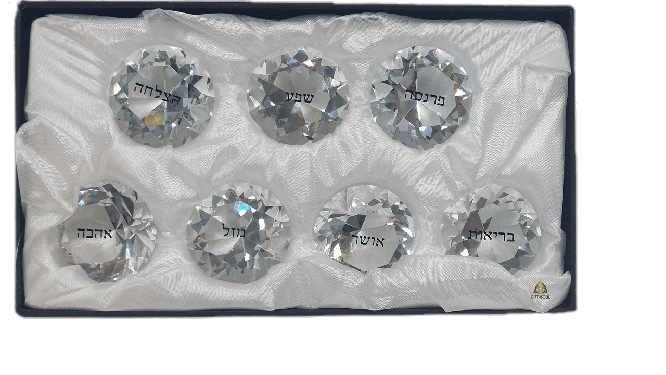 Set de Piedras Decorativas con Inscripciones en Hebreo - Imagen 2